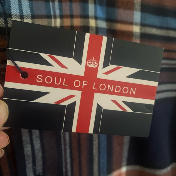 Soul of London Men’s plaid shirt - Picture 4 of 6